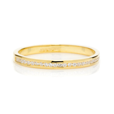 Promise Half Diamond Ethical Gold Eternity Wedding Ring