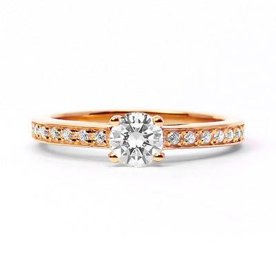 Solar Eclipse Ethical Diamond Engagement Ring, 18ct Fairtrade Gold