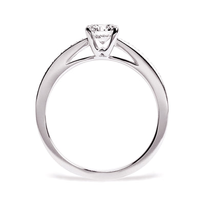 Solar Eclipse Ethical Sapphire Engagement Ring, 18ct Ethical Gold