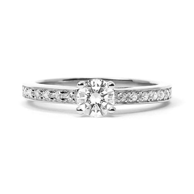 Solar Eclipse Ethical Diamond Engagement Ring, 18ct Fairtrade Gold