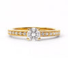 Solar Eclipse Ethical Diamond Engagement Ring, 18ct Fairtrade Gold