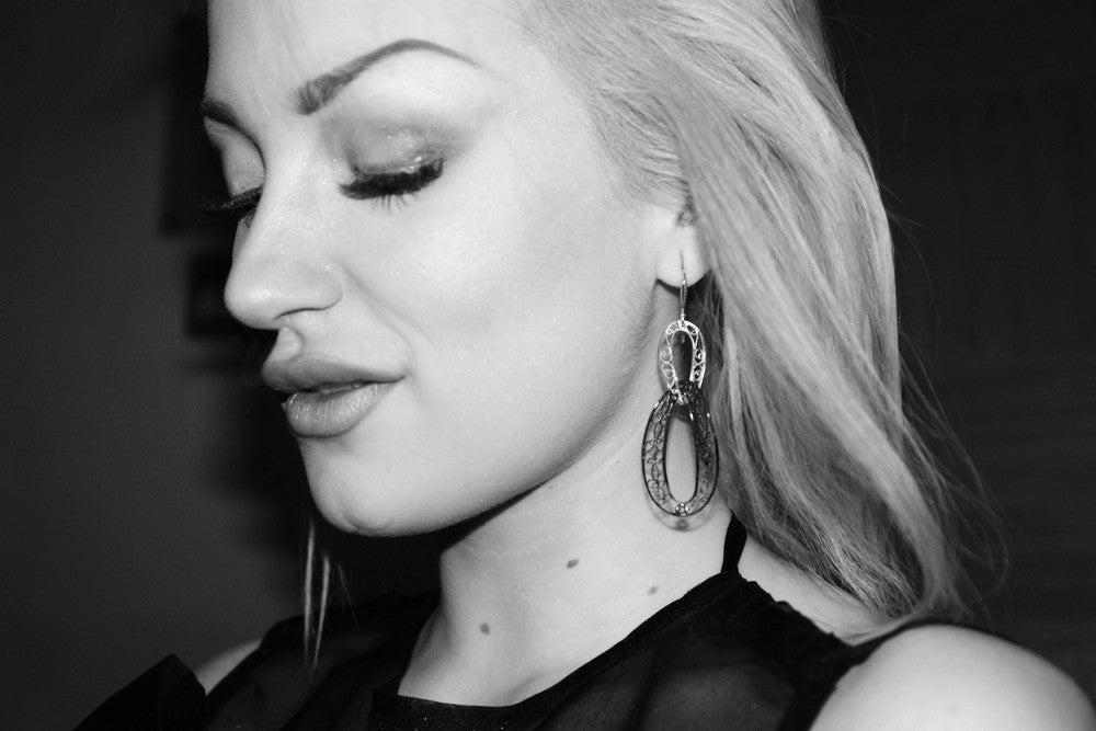 Filigree Links Drop Earrings