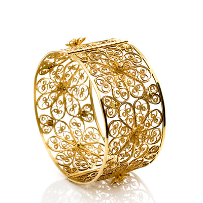 Filigree Rosette Bangle Lebrusan Studio