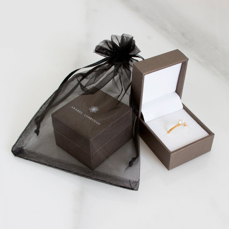 Hestia Ethical Blue Sapphire Gold Solitaire Engagement Ring