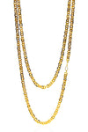Sequin Chain Necklace in Yellow Gold