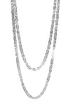 Sequin Chain Necklace in Silver