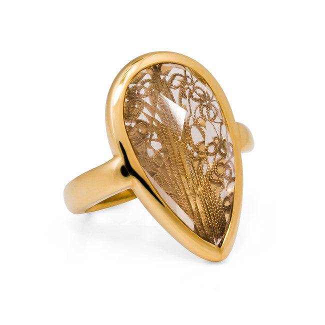 Chandelier Smoky Ring - Arabel Lebrusan