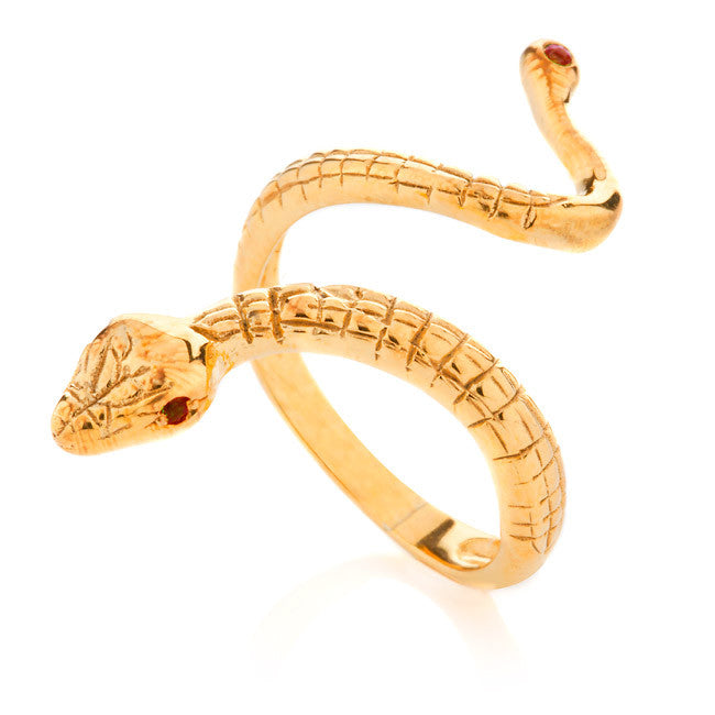 Anaconda ring. Yellow Gold - Arabel Lebrusan