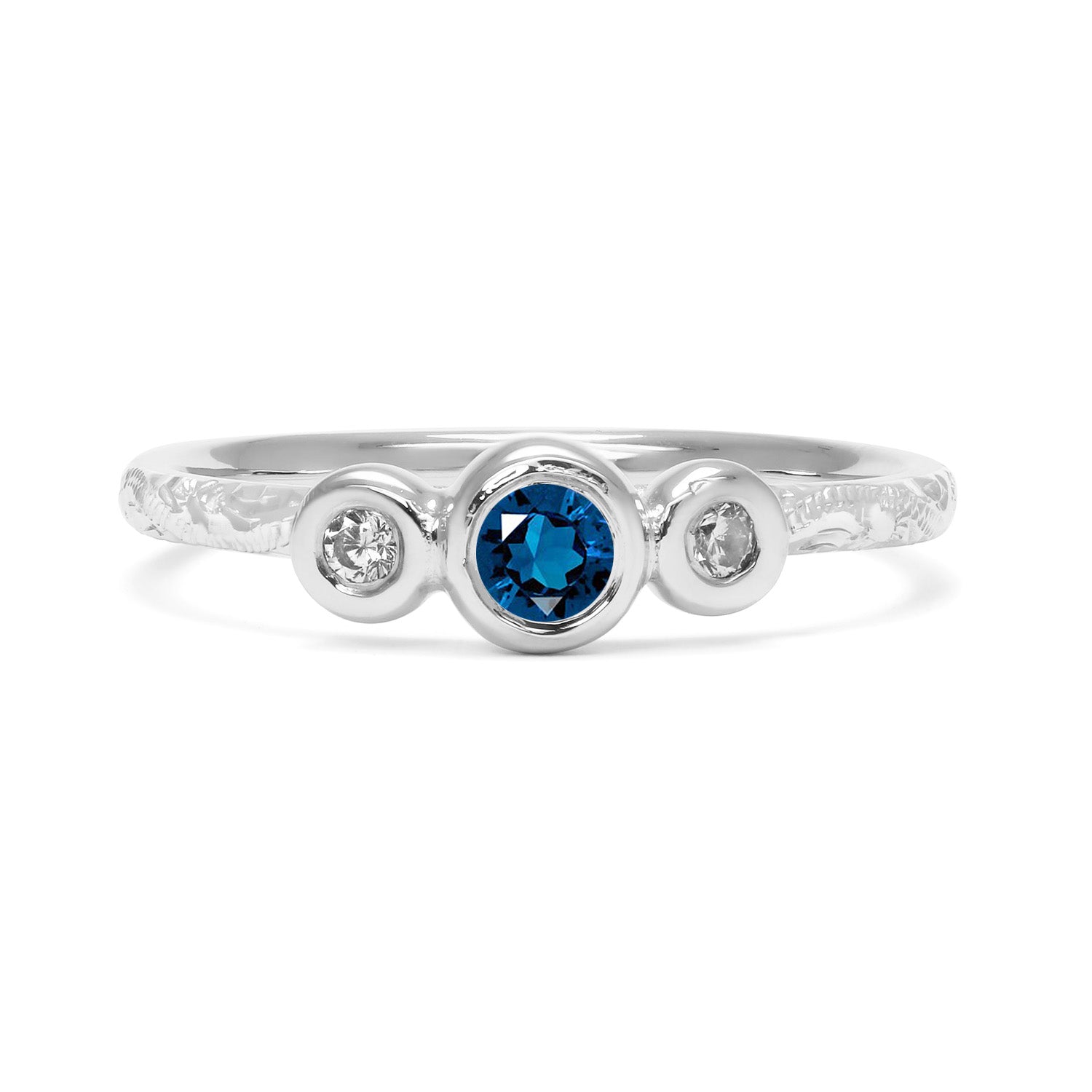 Demeter Trilogy Ethical Sapphire Engagement Ring, Platinum