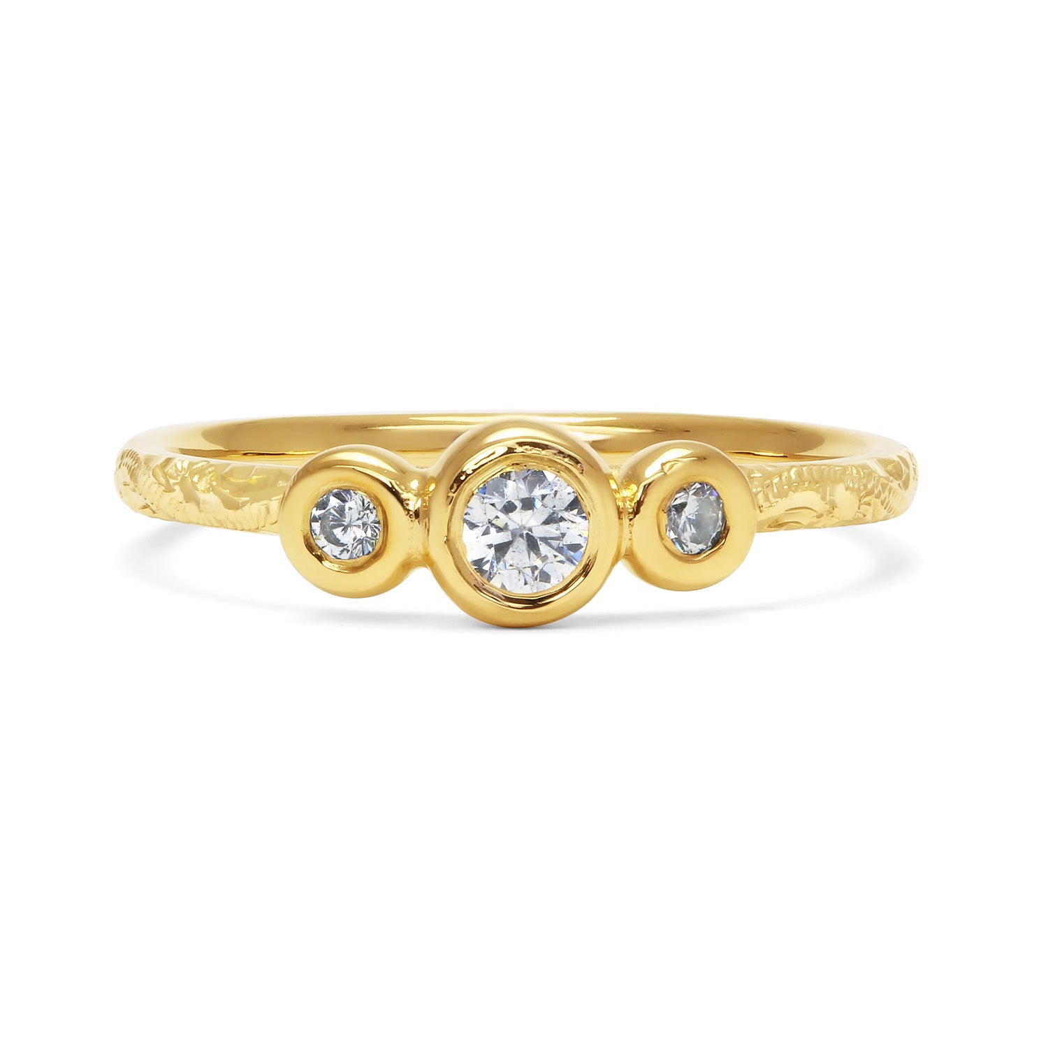 Demeter Trilogy Ethical Diamond Engagement Ring, Gold