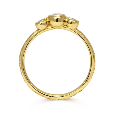 Demeter Trilogy Ethical Sapphire Engagement Ring, 18ct Ethical Gold
