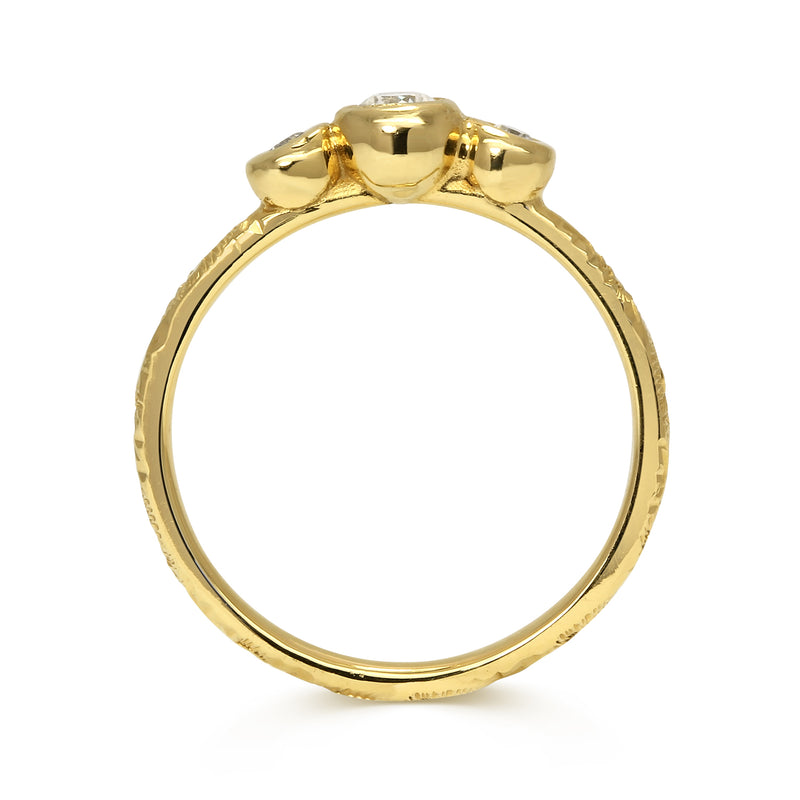 Demeter Trilogy Ethical Diamond Engagement Ring, Gold