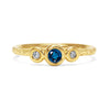 Demeter Trilogy Ethical Sapphire Engagement Ring, 18ct Ethical Gold