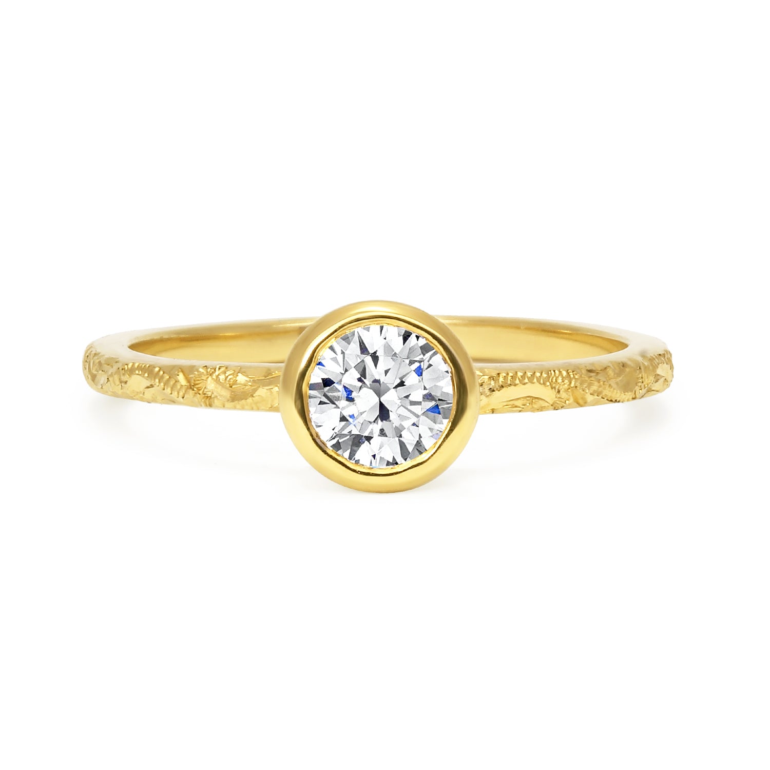 Hestia Ethical Diamond Engagement Ring, Gold