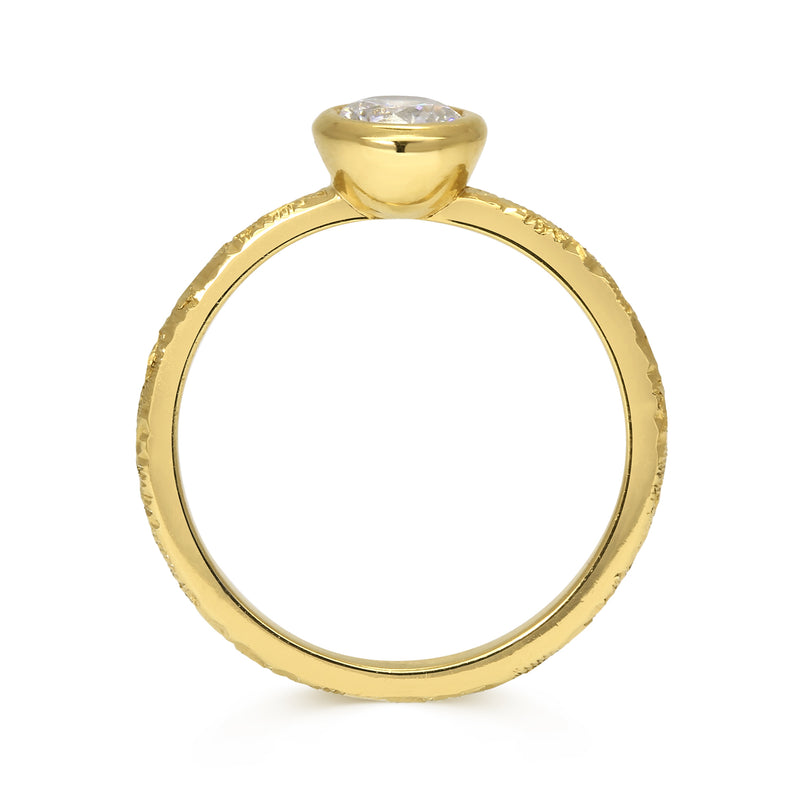 Hestia Ethical Diamond Engagement Ring, Gold