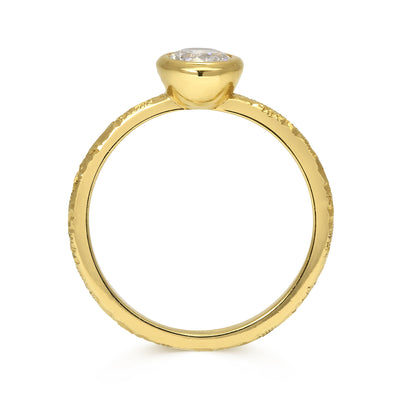 Hera Grande Ethical Blue Sapphire Gold Engagement Ring