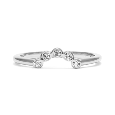 Diamond Coronet Wedding Ring, Ethical Platinum