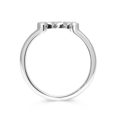 Diamond Coronet Wedding Ring, Ethical Platinum 2