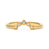 Teardrop Diamond Tiara Ethical Wedding Ring, 18ct Ethical Gold