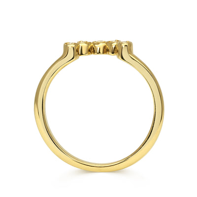 Teardrop Diamond Tiara Ethical Wedding Ring, 18ct Ethical Gold 3