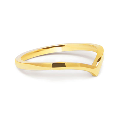 Wishbone Crown Ethical Gold Wedding Ring 2