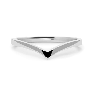 Wishbone Crown Ethical Platinum Wedding Ring
