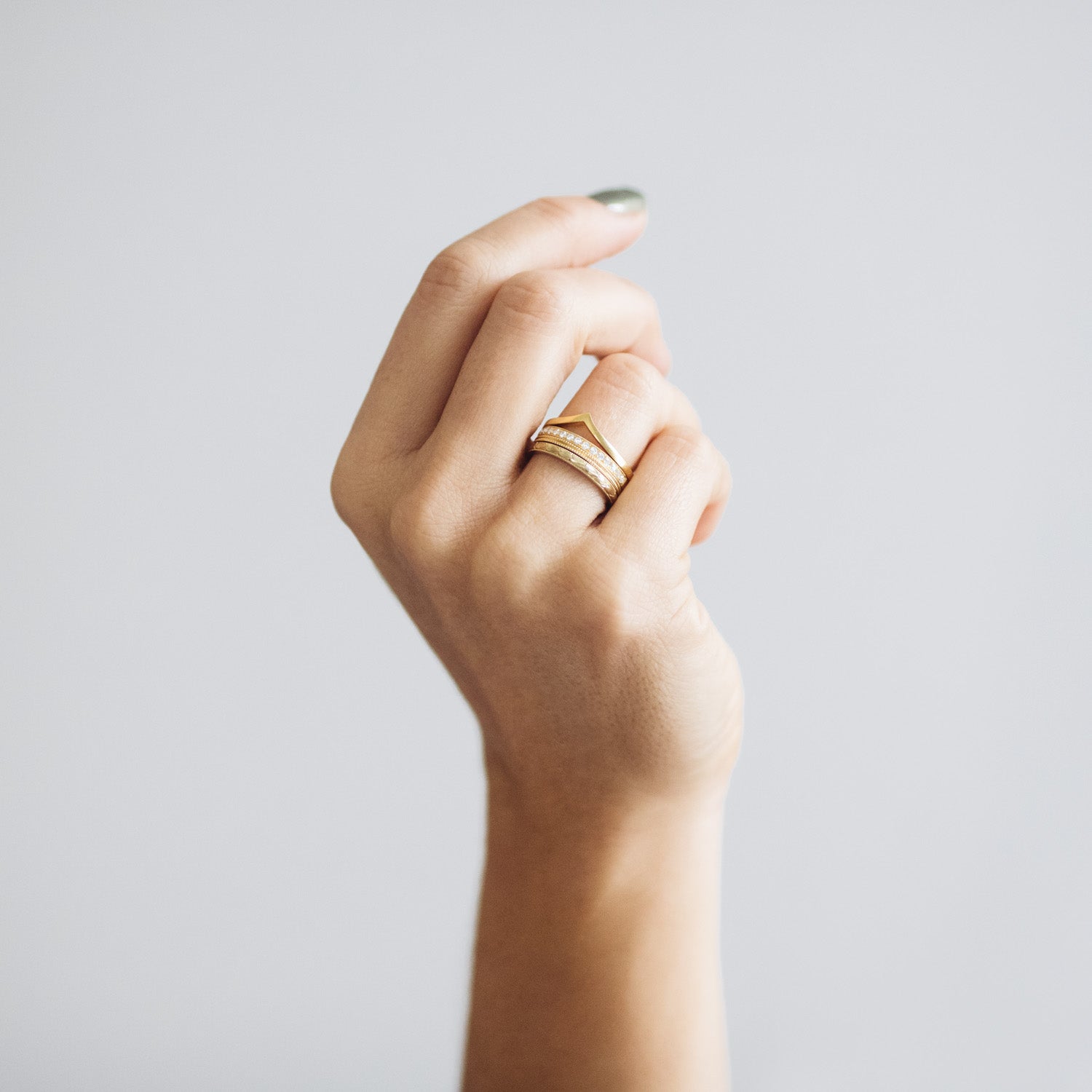 Wishbone Crown Ethical Gold Ring Lebrusan Studio