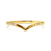 Wishbone Diamond Crown Ethical Ring, 18ct Ethical Gold 3