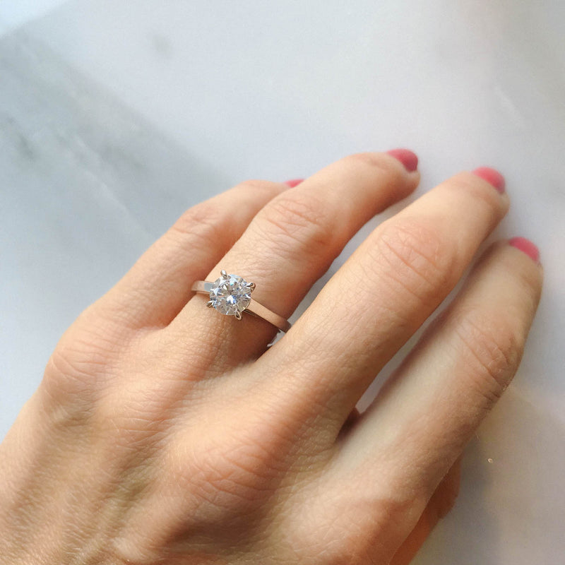 Vega Ethical Diamond Platinum Engagement Ring