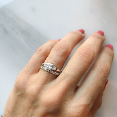 Carina Ethical Diamond Trilogy Engagement Ring Lebrusan Studio