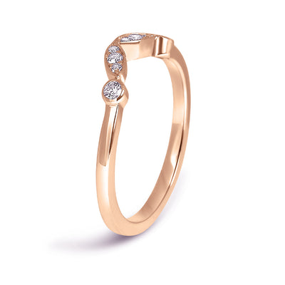 Bespoke Claire engagement ring - Fairtrade rose gold, conflict-free diamonds and unique tailored shape 2