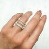 Altair Half Microset Ethical Ring, Diamond & Platinum
