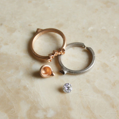 Bespoke Max and Gemma engagement ring and wedding band set - Fairtrade Gold and conflict-free diamonds 4