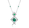 Ethical emerald pendant