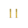 Eternity Engraved Ethical Hoop Earrings. 18ct Fairmined Ecological Gold
