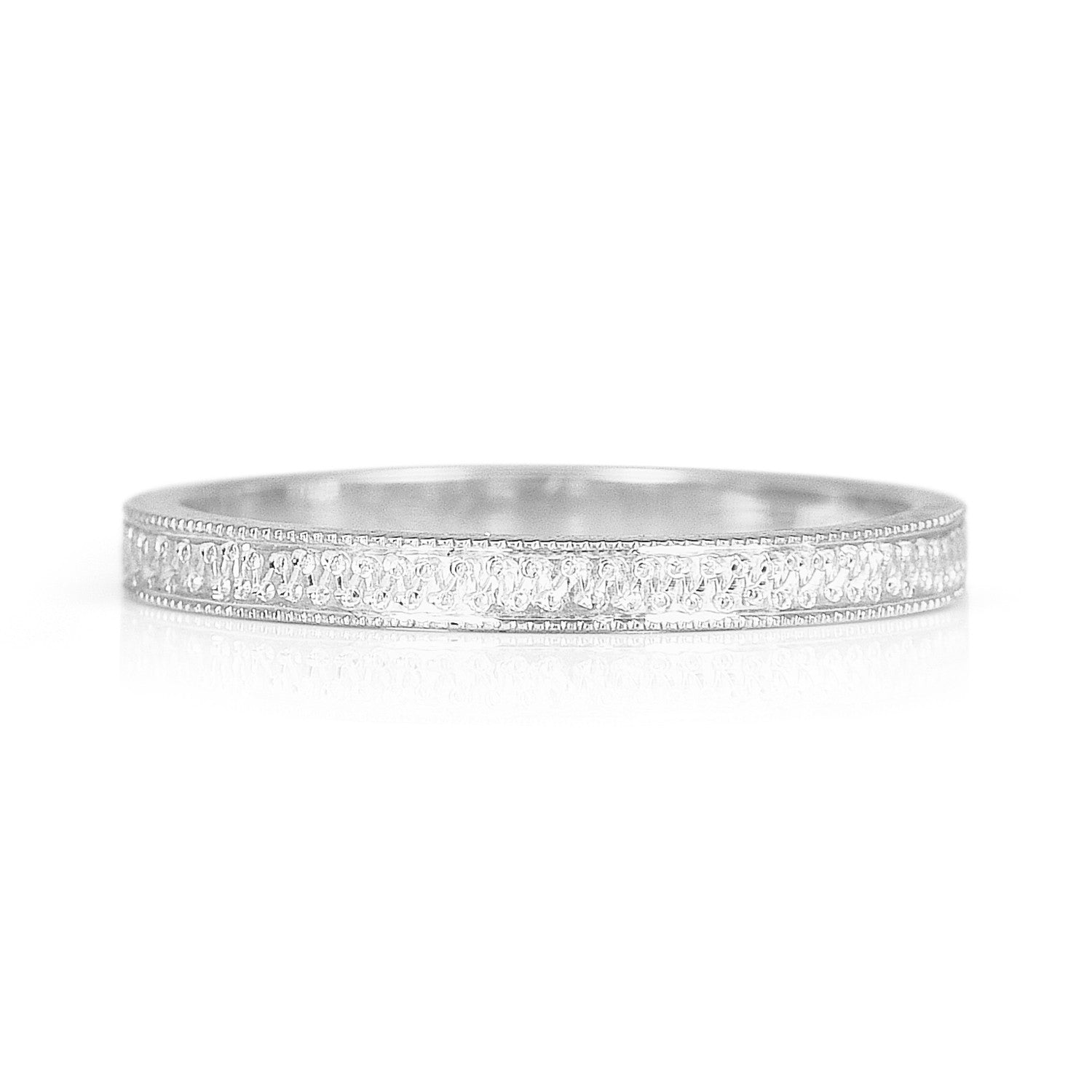 Eternity Engraved Ethical Platinum Wedding Ring