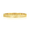 Eternity Engraved Ethical Loop Earrings. 18ct Fairmined Ecological Gold