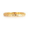 Heart Engraved Ethical Loop Earrings. 18ct Fairmined Ecological Gold
