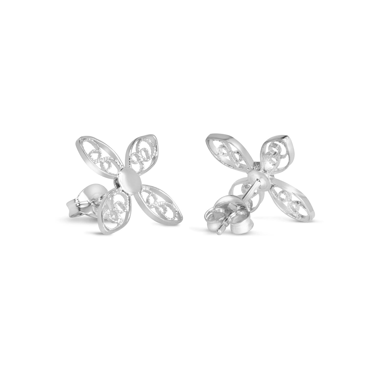 Walnut Leaf Stud Earrings