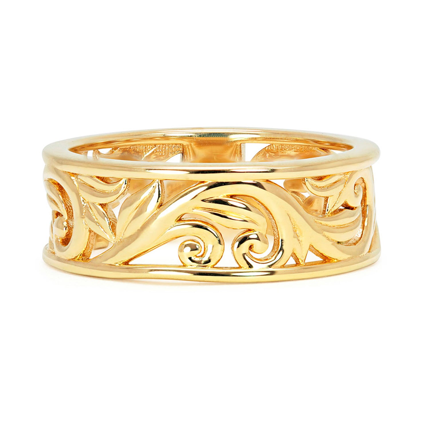 Artisan Filigree Ethical Gold Wedding Ring, simple band