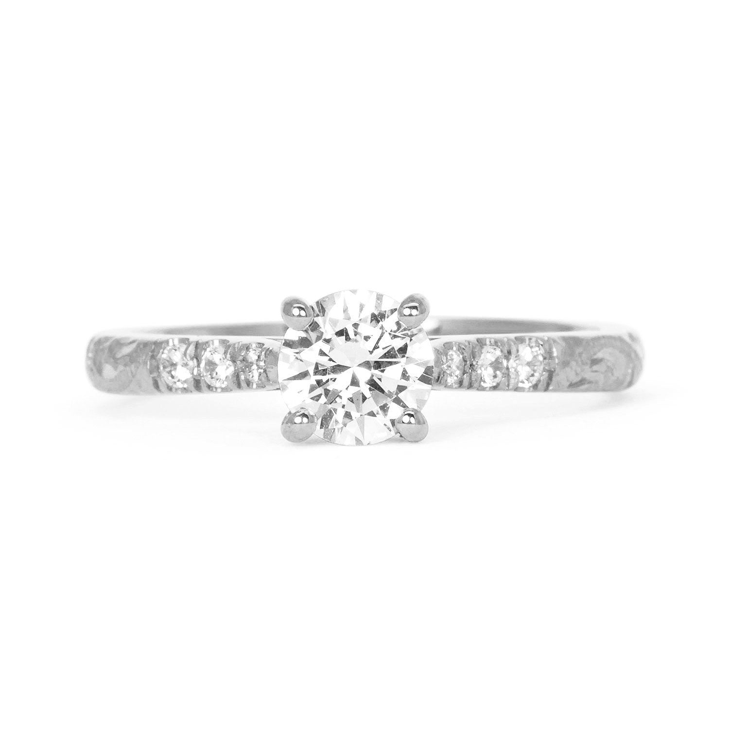 Athena Grande Stella Ethical Diamond Solitaire Engagement Ring, recycled platinum and conflict-free diamonds