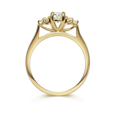 Bespoke Lab-Grown Diamond Engagement Ring, Recycled Yellow Gold 2