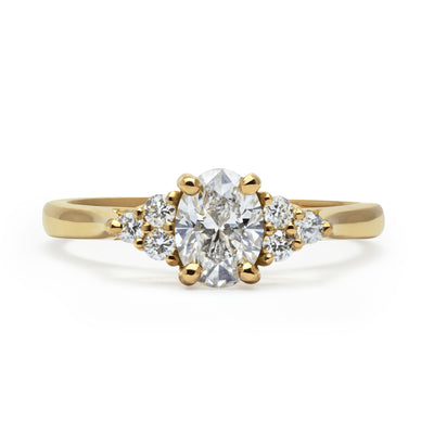 Bespoke Lab-Grown Diamond Engagement Ring, Recycled Yellow Gold