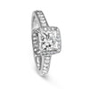 Bespoke engagement ring - princess-cut diamond and 100% recycled platinum 3