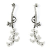 Bespoke art jewels - gun dialogue diamond and white gold earrings
