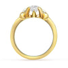 Bespoke Simon engagement ring - 18ct yellow gold, diamonds and pearls 2