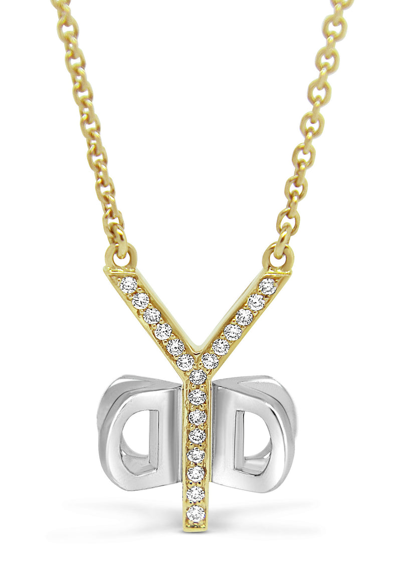 Bespoke Pamela pendant - 18ct white and rose gold and 2ct of conflict-free diamonds