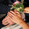 Bespoke engagement ring - cushion-cut Canadamark diamond and hammered recycled gold band 4