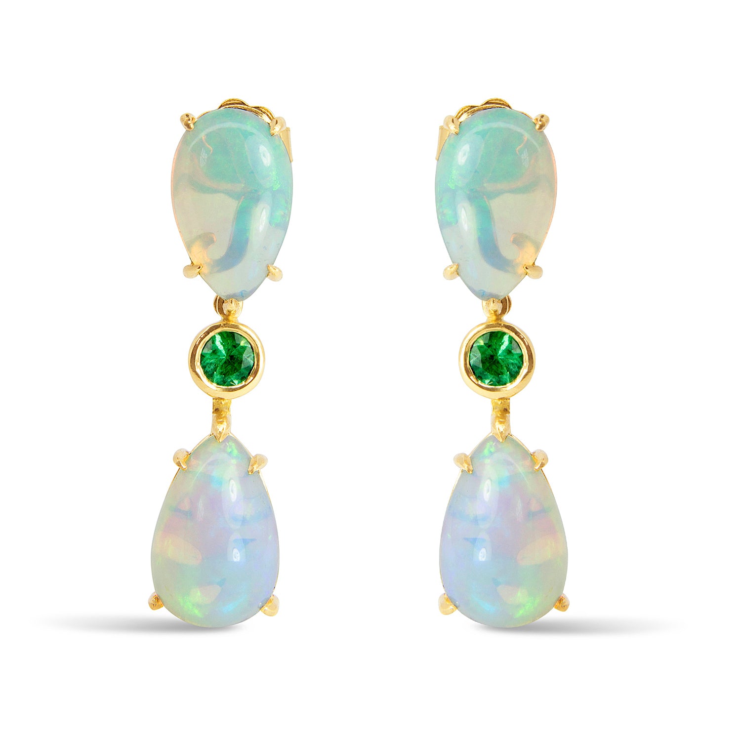 Bespoke Estelle Opal Drop Earrings