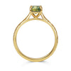 Fancy Athena Green Emerald Cut Sapphire Solitaire Engagement Ring, 18ct Ethical Gold, Ready to Go 2